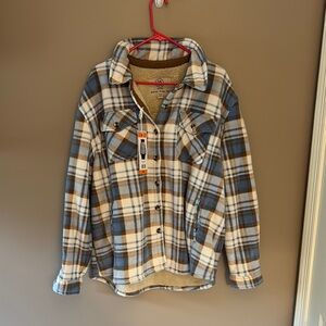 Flannel Jacket with Sherpa lining